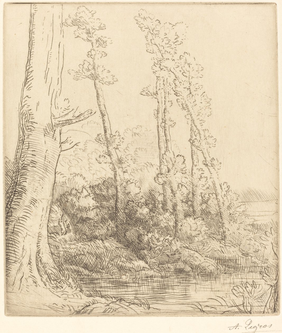 Little Pond La petite égua. de Alphonse Legros