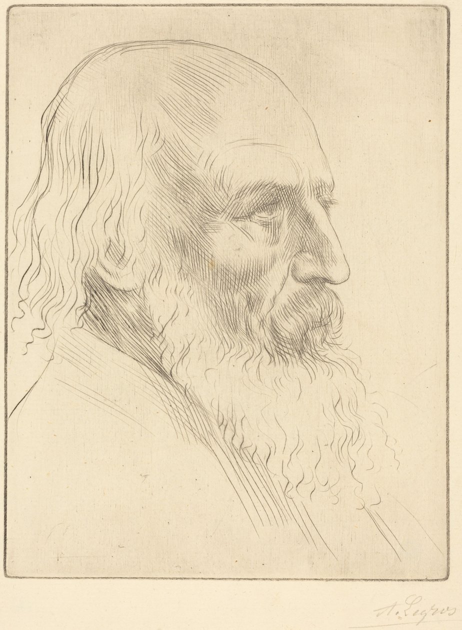 Lord A. Tennyson, 3.ª gravura de Alphonse Legros