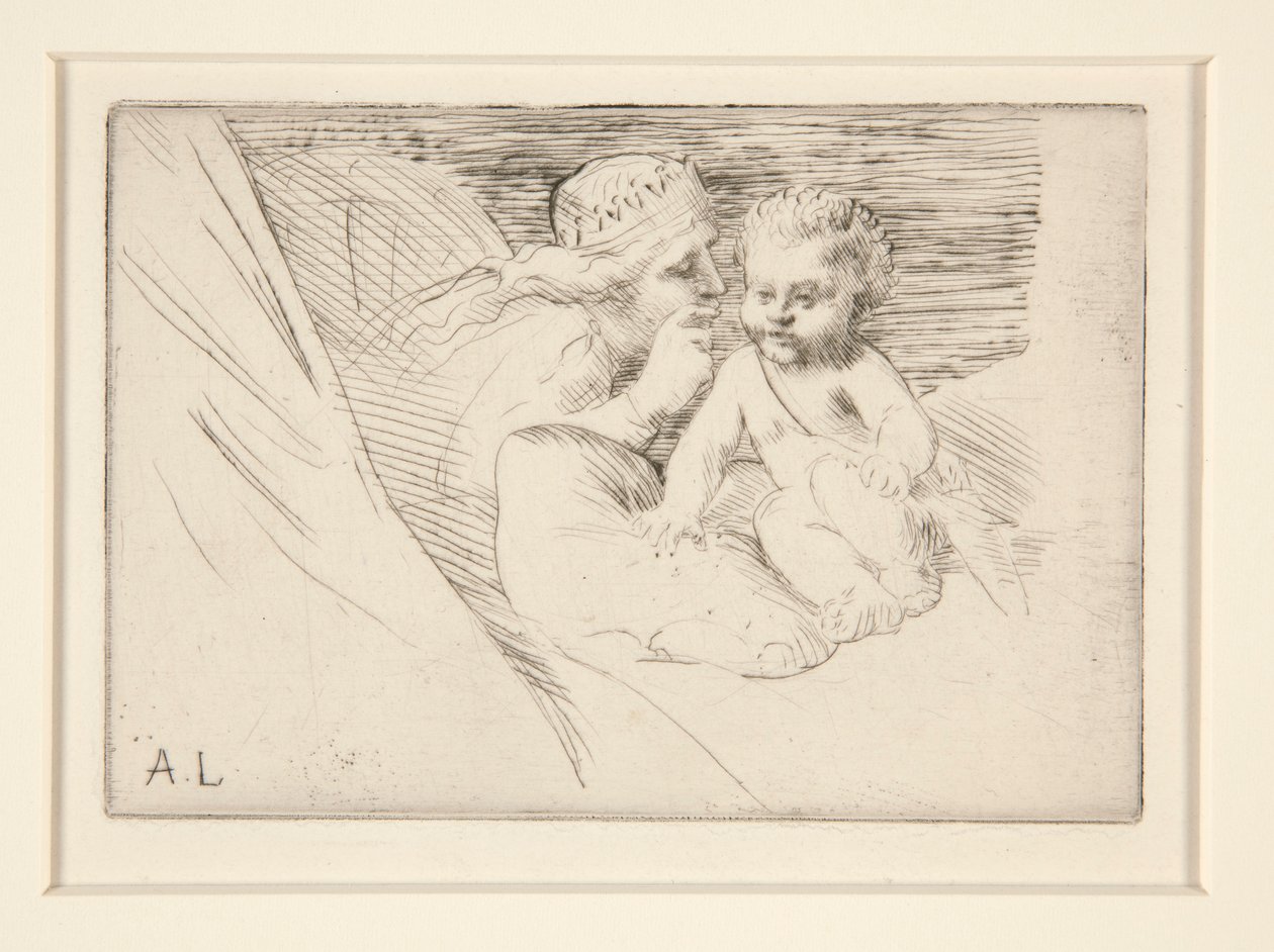 Mab et Cupidon (Mab e Cupid) de Alphonse Legros