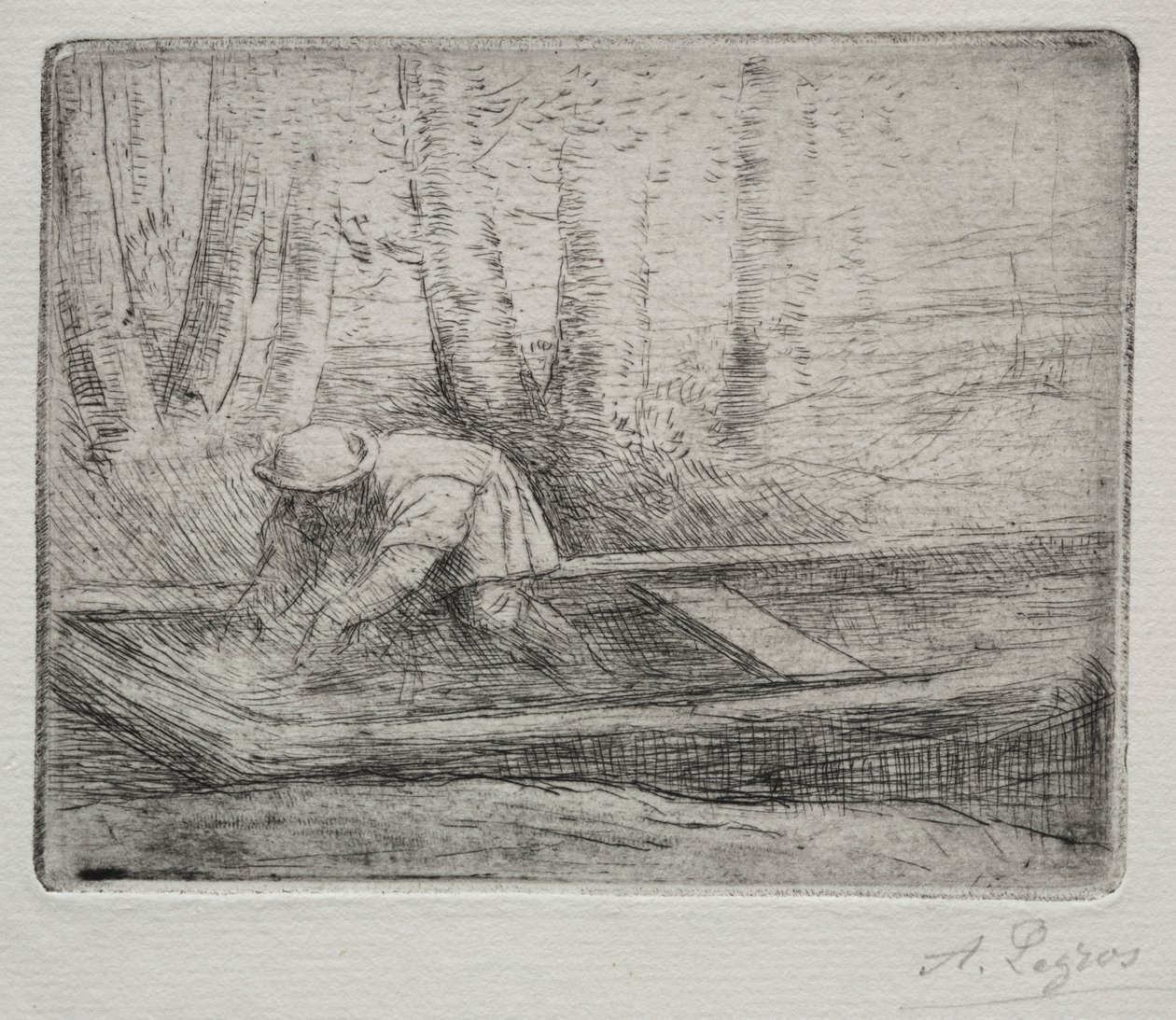 Homem em um pontapé. de Alphonse Legros