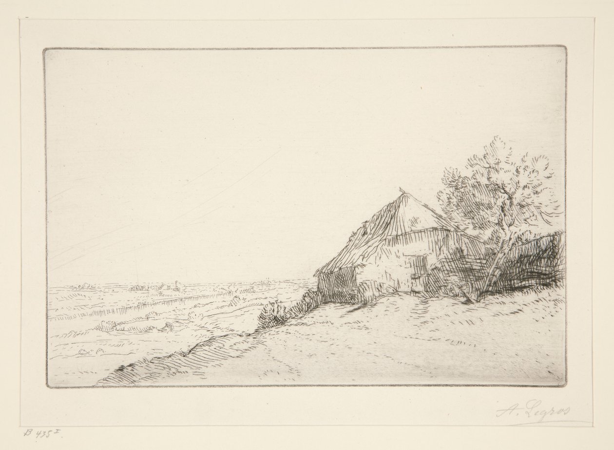Masure on the Hill de Alphonse Legros