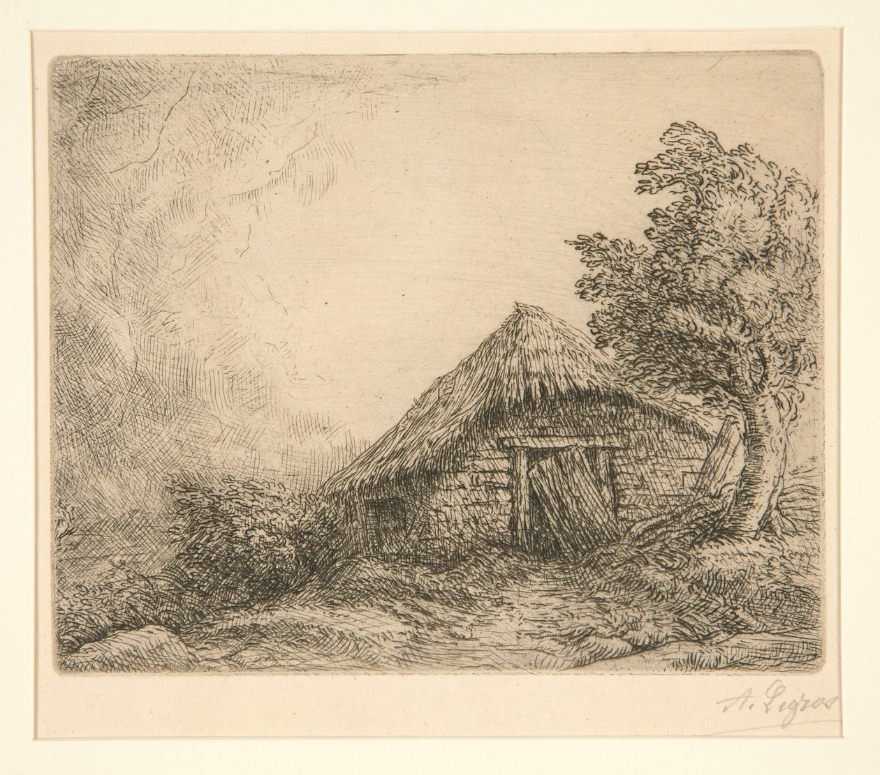 Casa de campo numa colina de Alphonse Legros