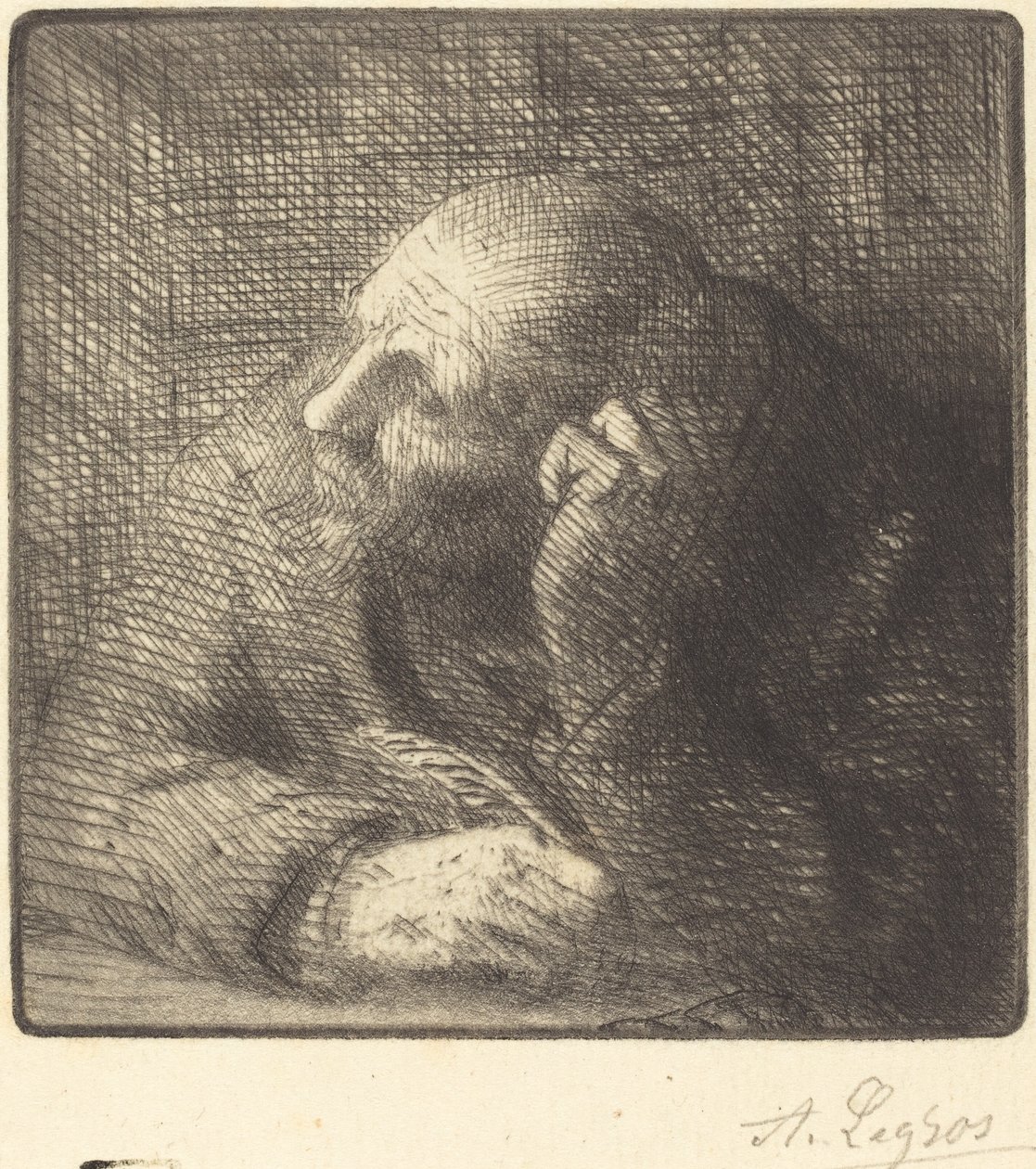 Meditação (La meditação) de Alphonse Legros