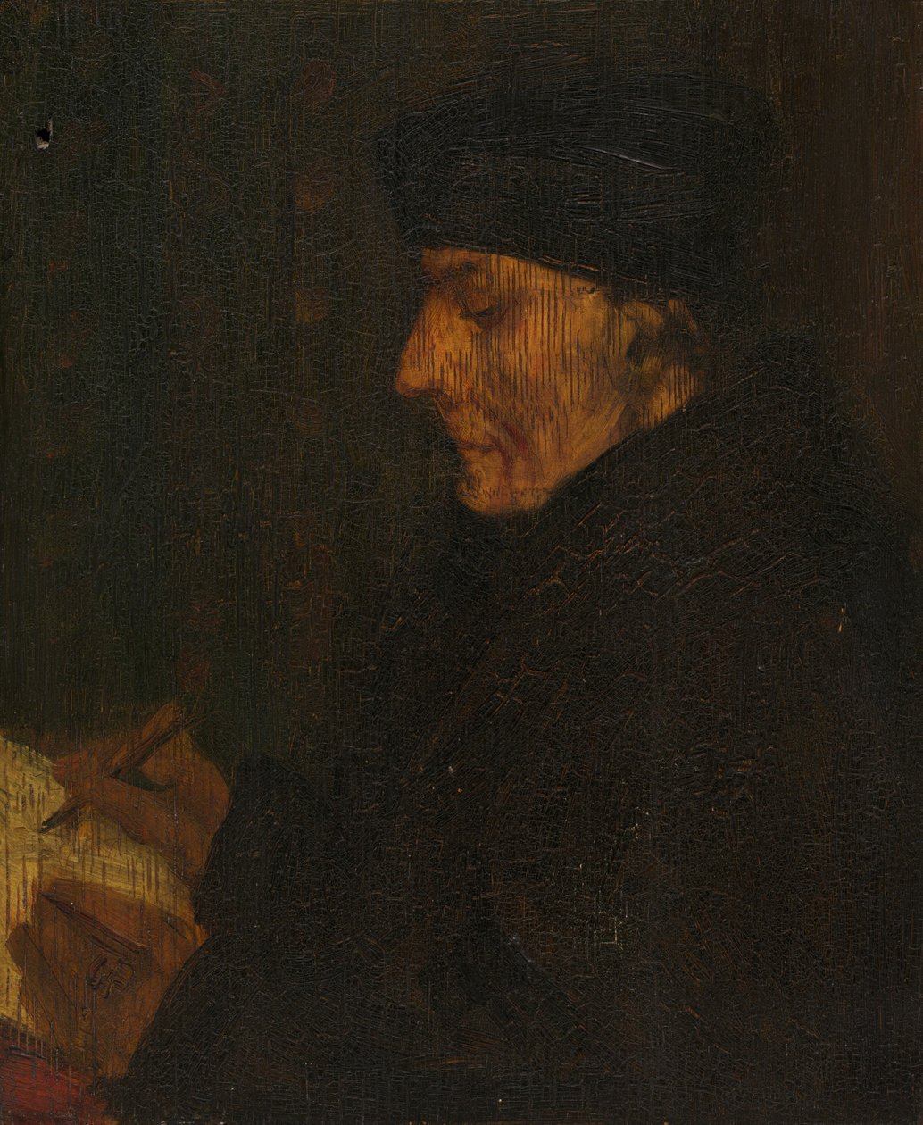 Cópia de memória do Erasmus de Holbein de Alphonse Legros