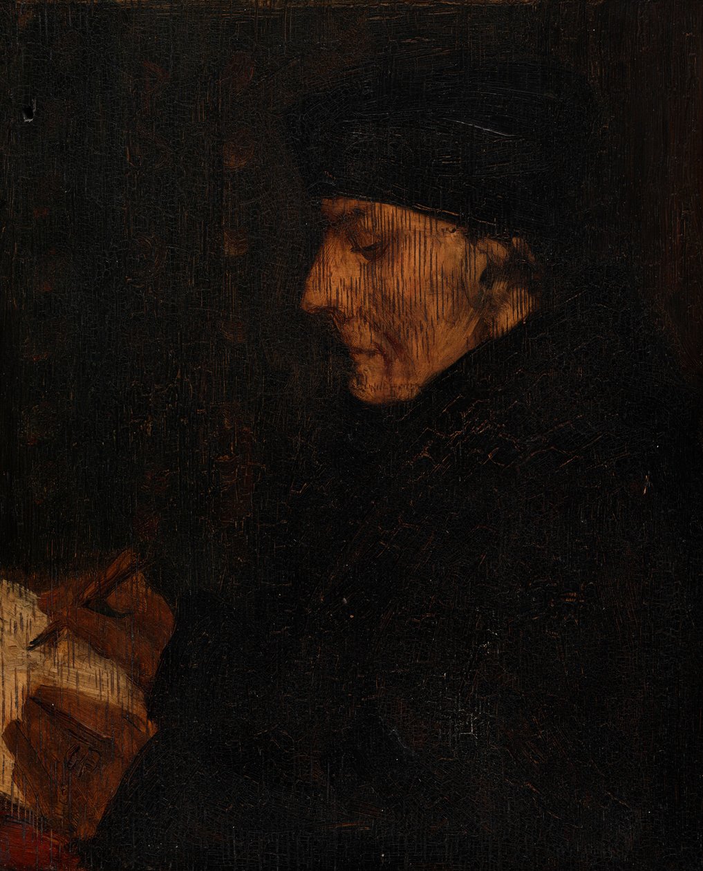 Cópia de memória do Erasmo de Holbein de Alphonse Legros