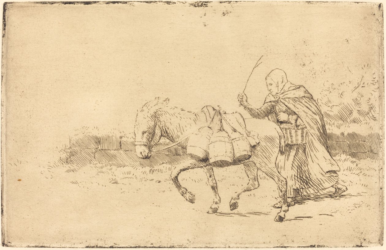 Leiteira de Boulogne, 1º prato Laticínios em Boulogne. de Alphonse Legros