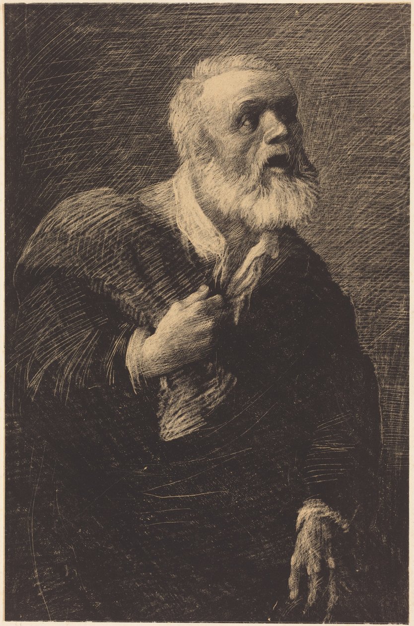 Night Crier (O pregador noturno) de Alphonse Legros