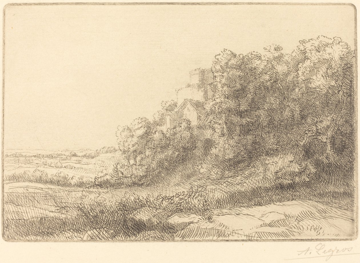 Old Chateau (Un vieux chateau) de Alphonse Legros