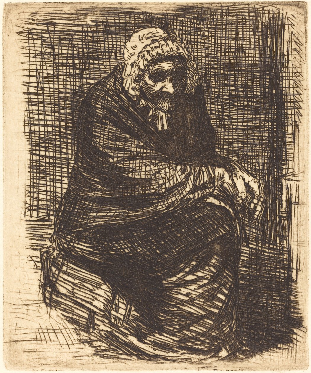Velha sentada A velha sentada. de Alphonse Legros