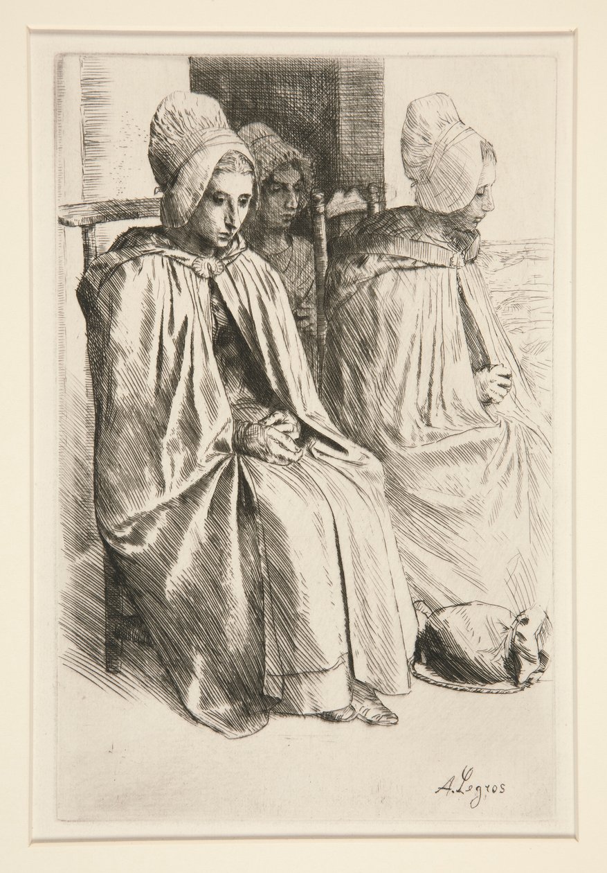 Paysannes des Environs de Boulogne (Mulheres Camponesas do Bairro de Boulogne) de Alphonse Legros