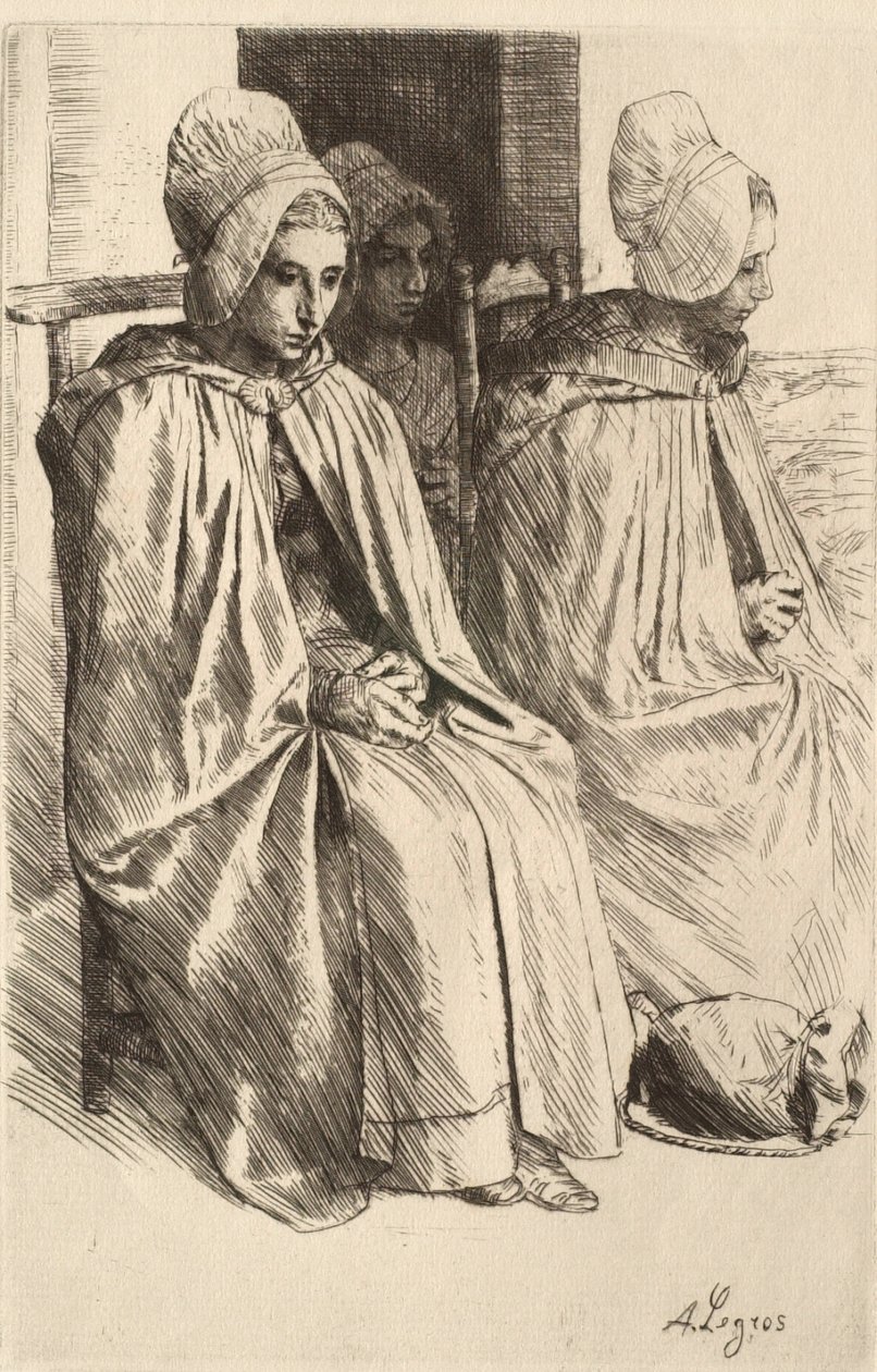 Camponesas dos arredores de Boulogne de Alphonse Legros