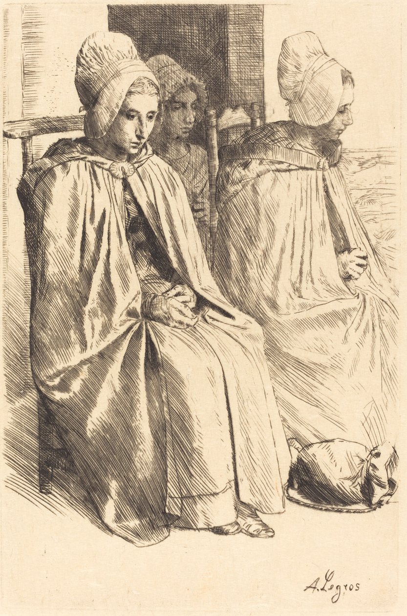 Camponesas de Boulogne (Paysannes des environs de Boulogne) de Alphonse Legros