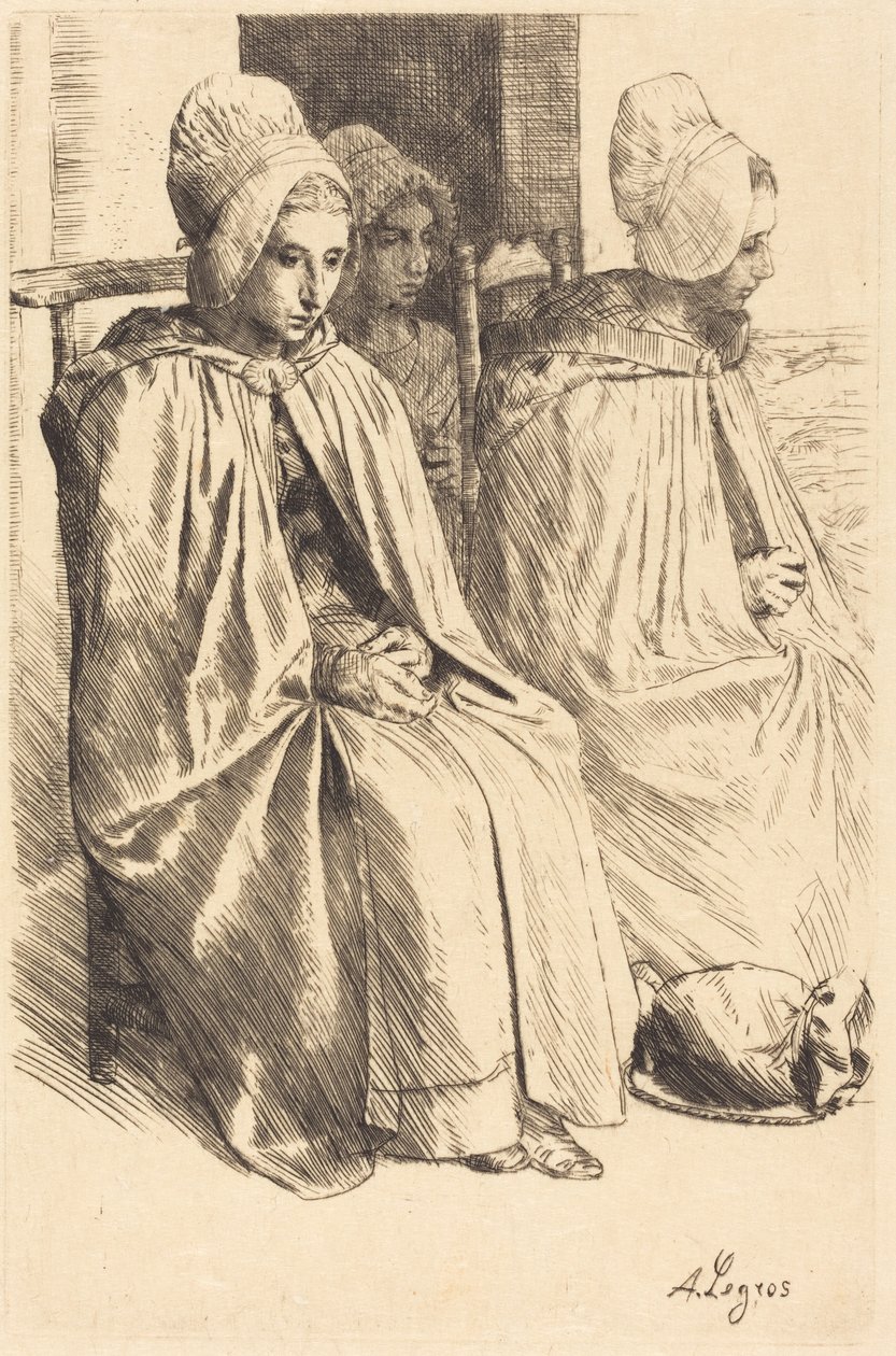 Mulheres Camponesas de Boulogne (Camponesas dos arredores de Boulogne) de Alphonse Legros