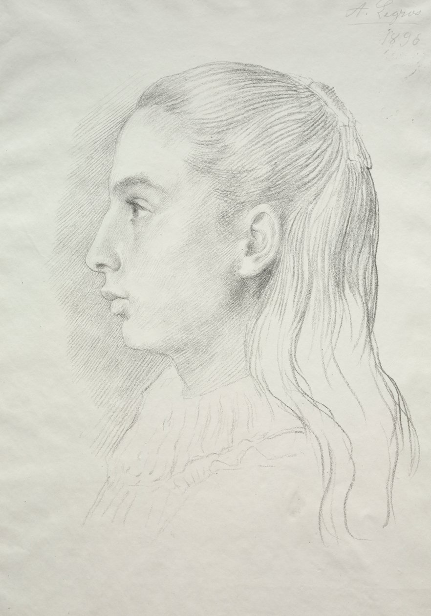 Retrato da Srta. Nora E. Legros de Alphonse Legros