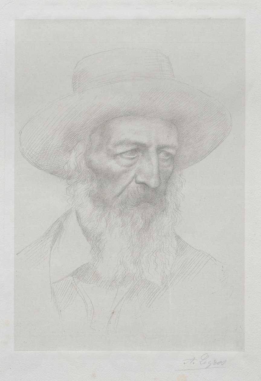 Retrato de Alfred Lord Tennyson de Alphonse Legros