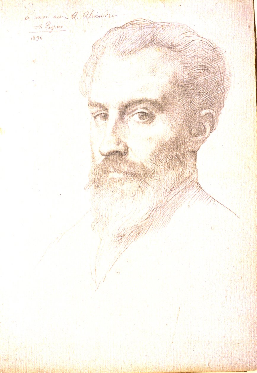 Retrato de Arsène Alexandre de Alphonse Legros