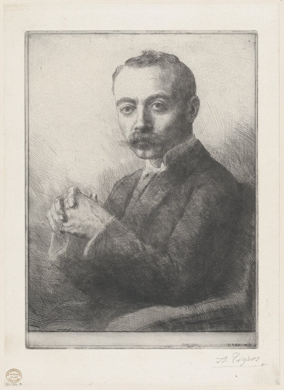 Retrato de Edward D. Adams, 1892. de Alphonse Legros