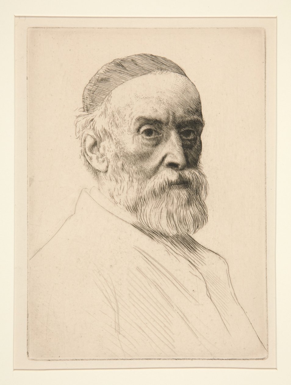 Retrato de G.F. Watts (R.A.) de Alphonse Legros