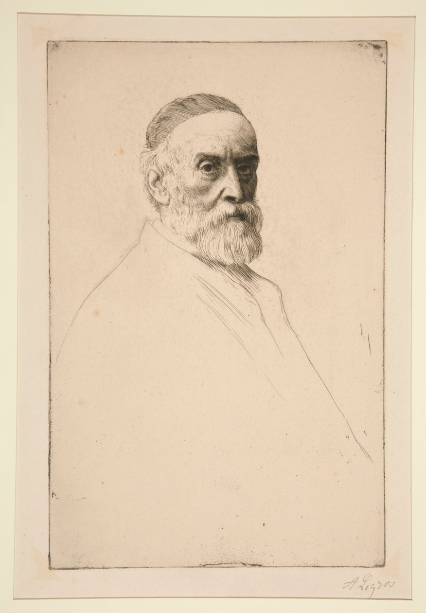 Retrato de G. F. Watts, R. A. de Alphonse Legros