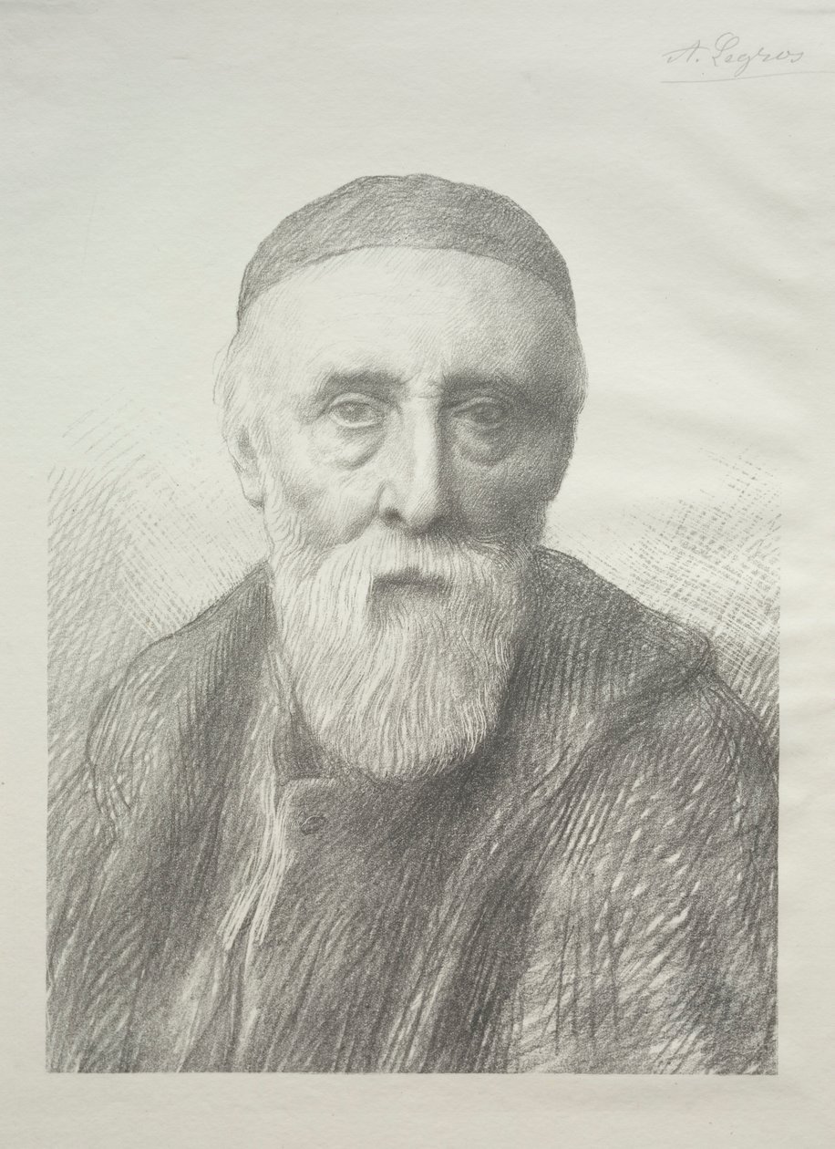 Retrato da placa de George Frederic Watts ò. de Alphonse Legros