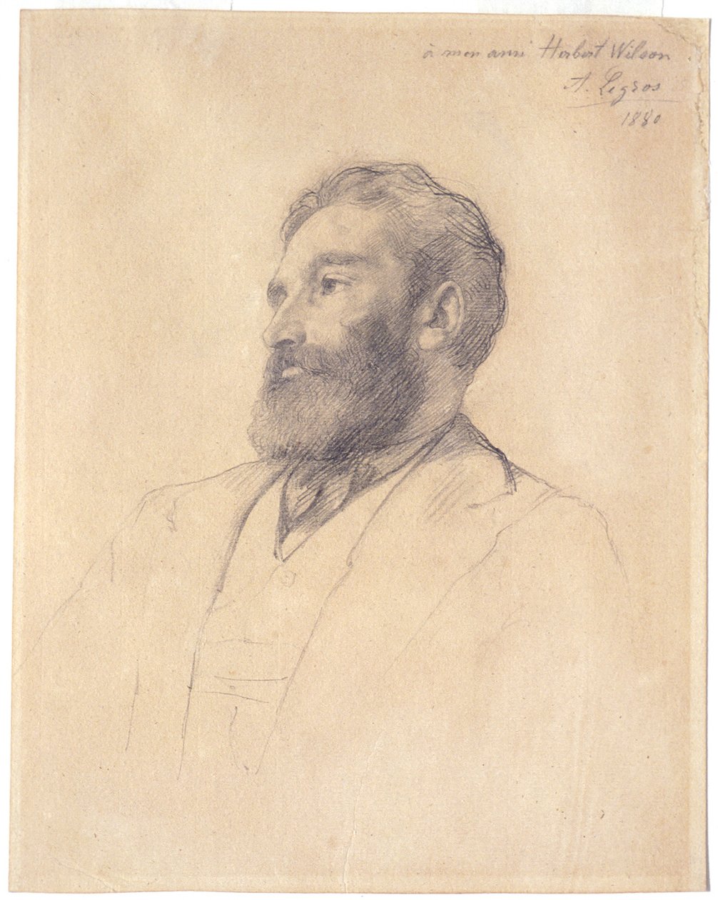 Retrato de Herbert Wilson de Alphonse Legros