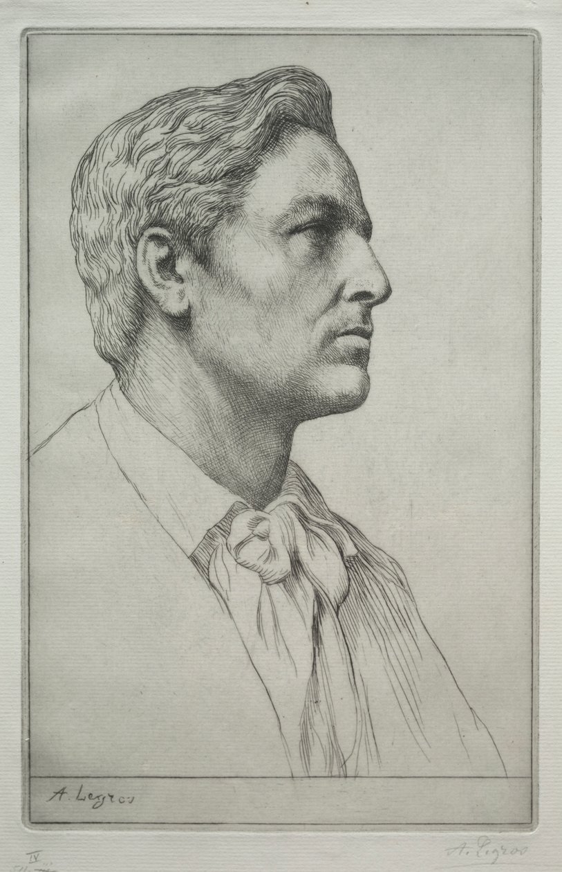 Retrato de Sir Charles Holroyd. de Alphonse Legros