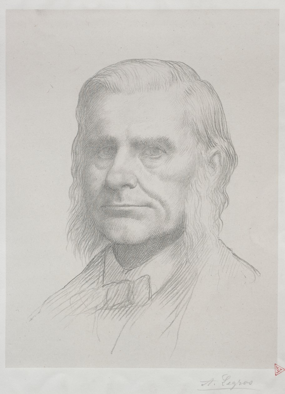 Retrato de Thomas Huxley (2ª placa) de Alphonse Legros
