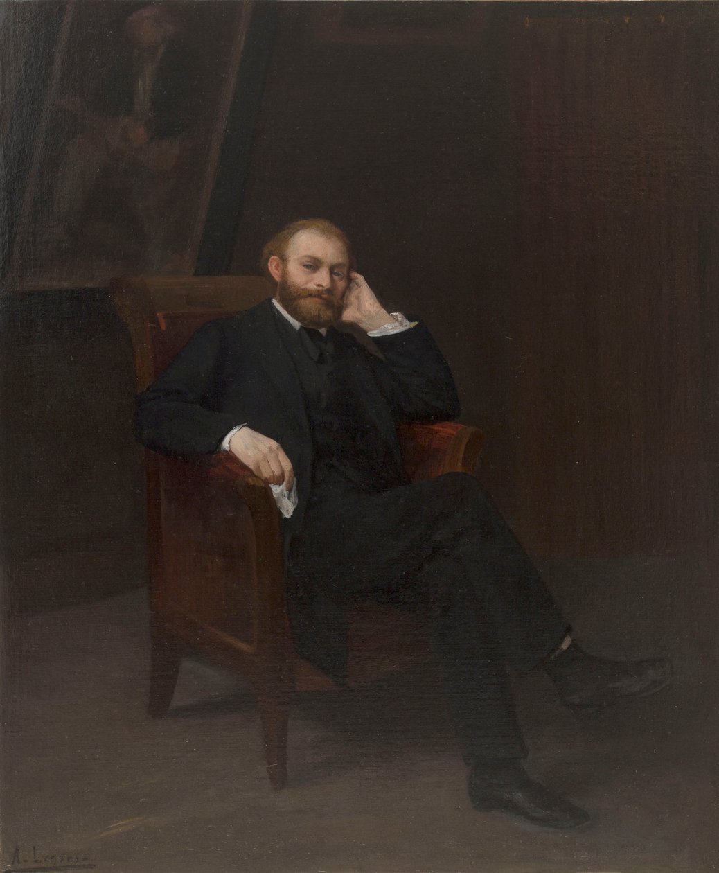 Retrato do artista Edouard Manet 1832-1883, 1863. de Alphonse Legros