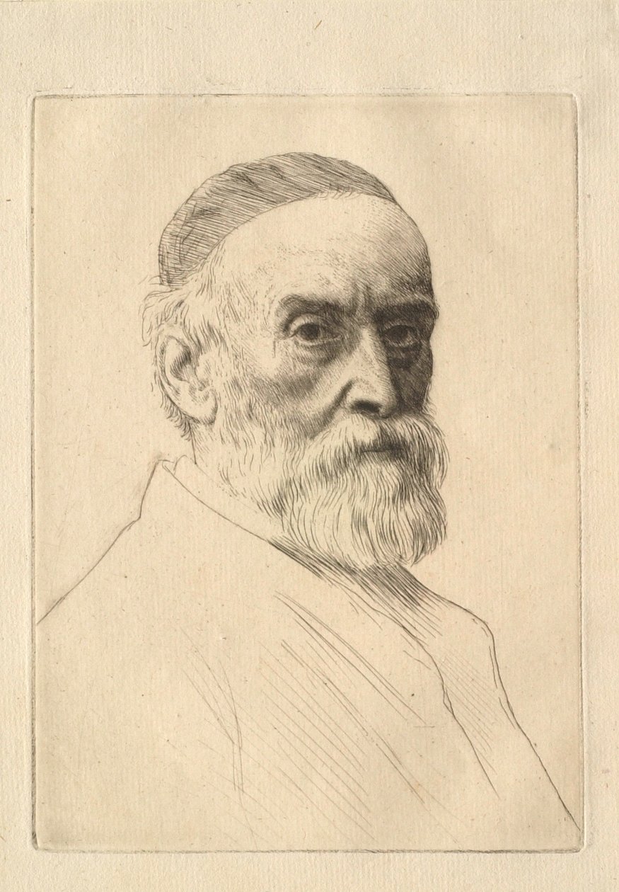 Retrato do pintor G. F. Watts (1817–1904) de Alphonse Legros