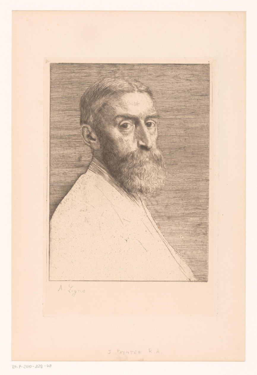 Retrato de Edward Poynter de Alphonse Legros