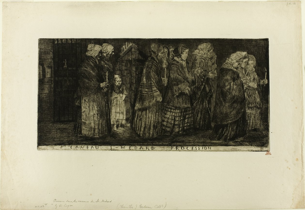 Procissão na Cripta de São Medardo de Alphonse Legros