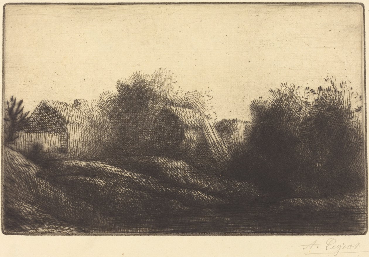 Remembrance of My Village (Souvenir de mon village) de Alphonse Legros