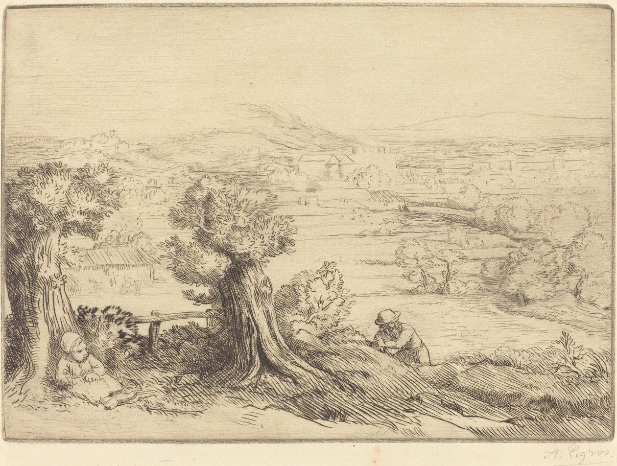 Lembrança de um vale na Borgonha de Alphonse Legros