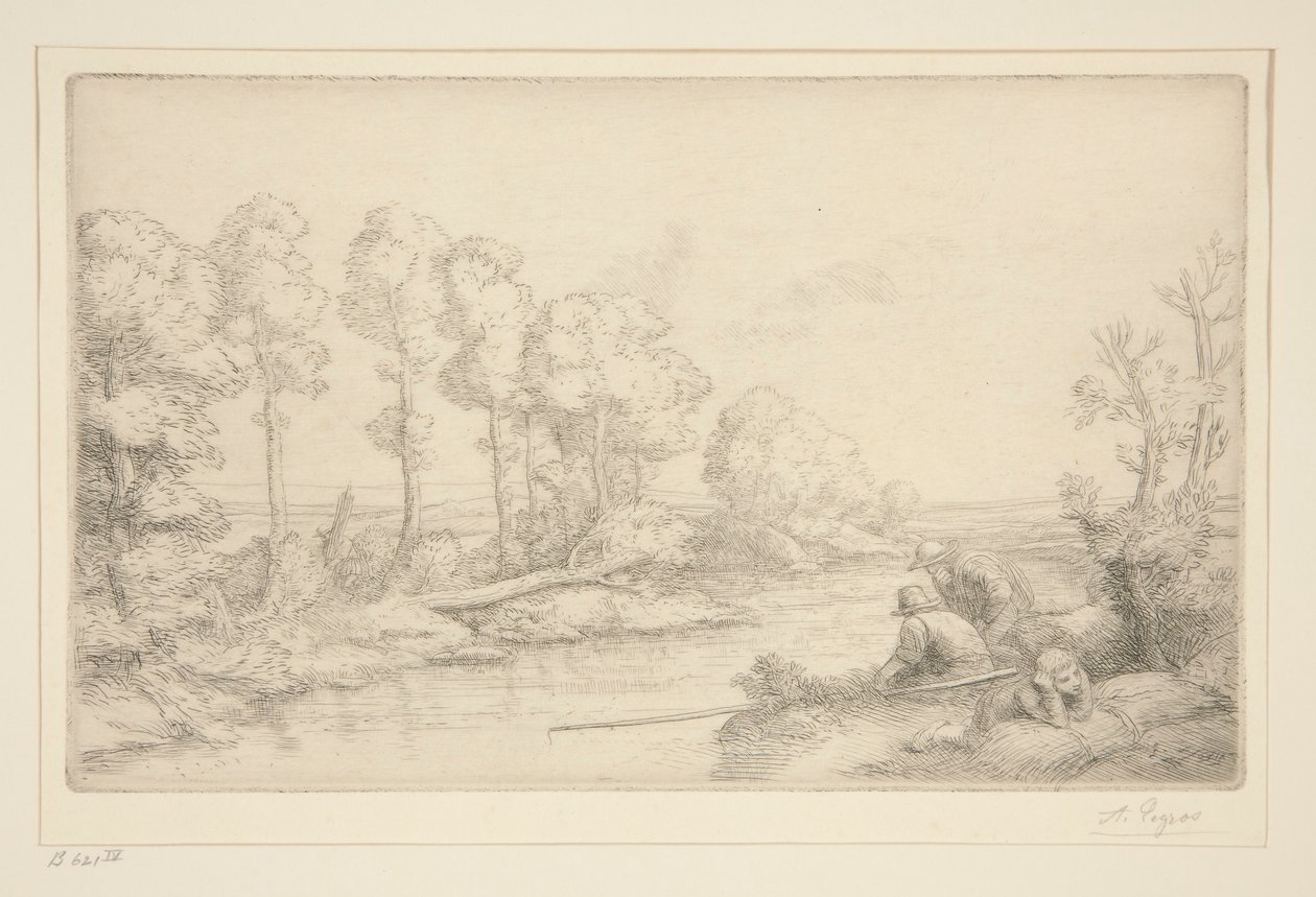 Descanse à beira do rio de Alphonse Legros