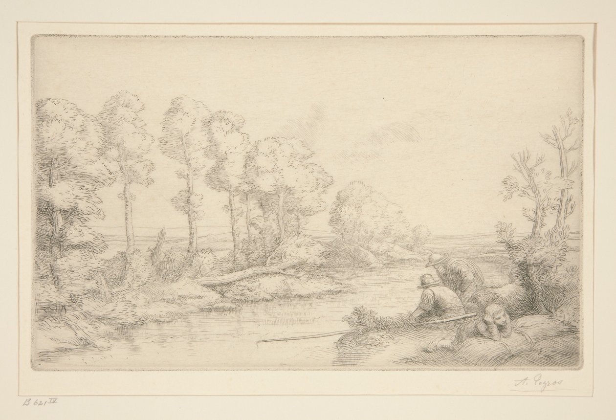 Descanso à beira do rio de Alphonse Legros