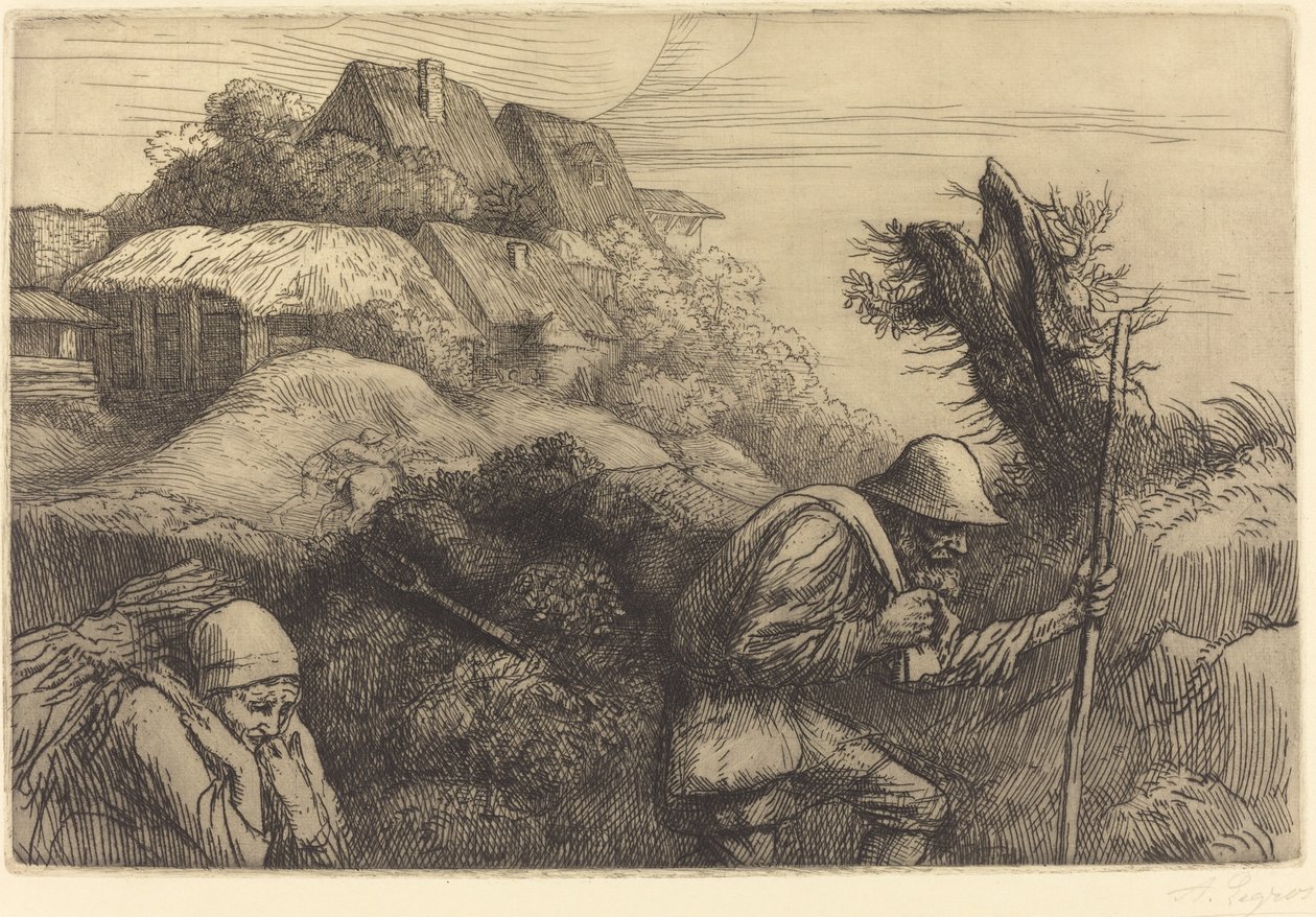 Retorno da floresta de Alphonse Legros