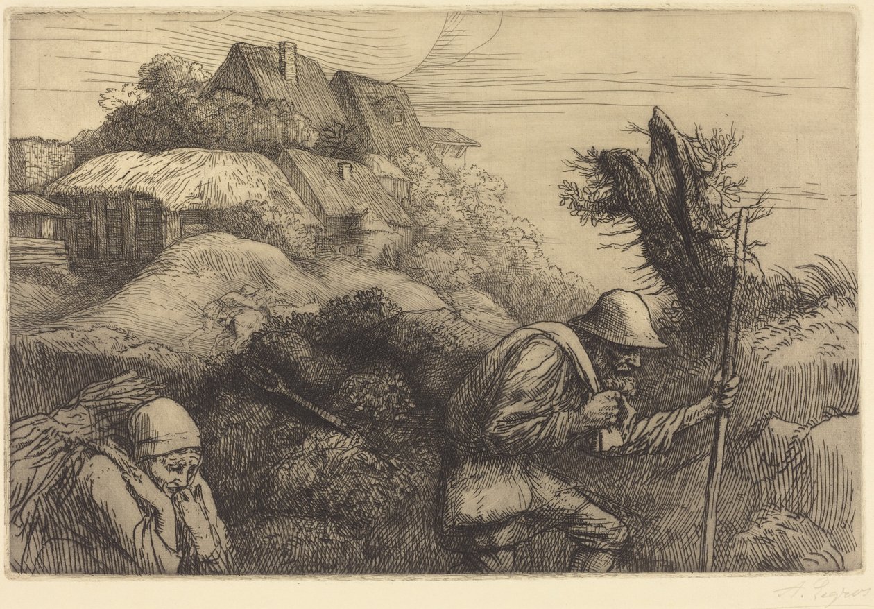 Return from the Woods (O regresso do bosque) de Alphonse Legros