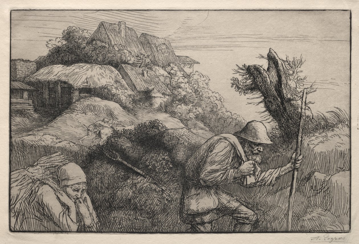 Retorno da floresta de Alphonse Legros