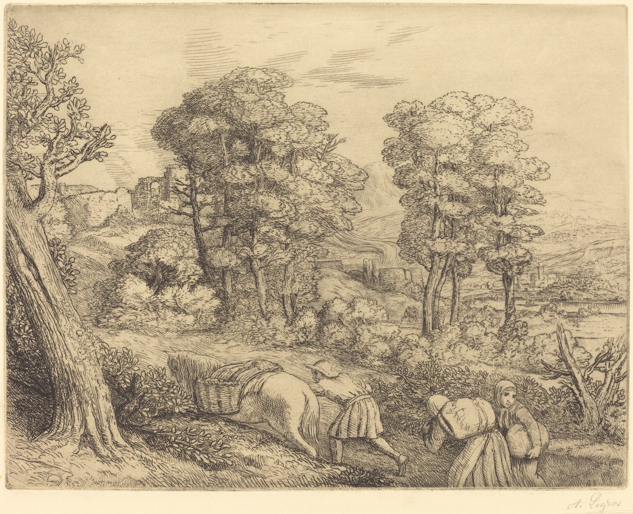 Retorno à Fazenda Le retour a la ferme. de Alphonse Legros