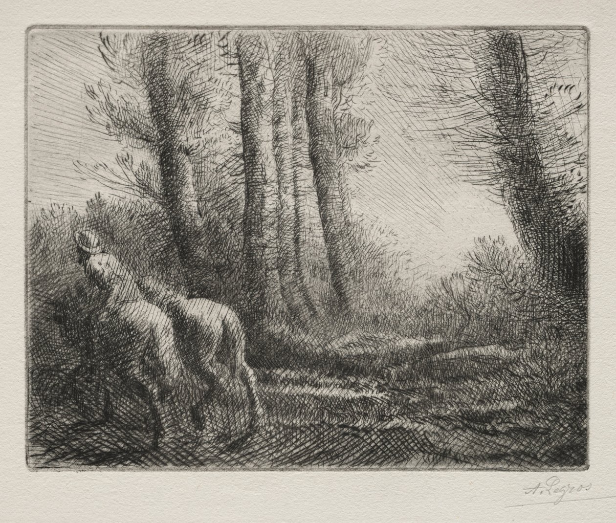 Retornando de lavrar a terra. de Alphonse Legros