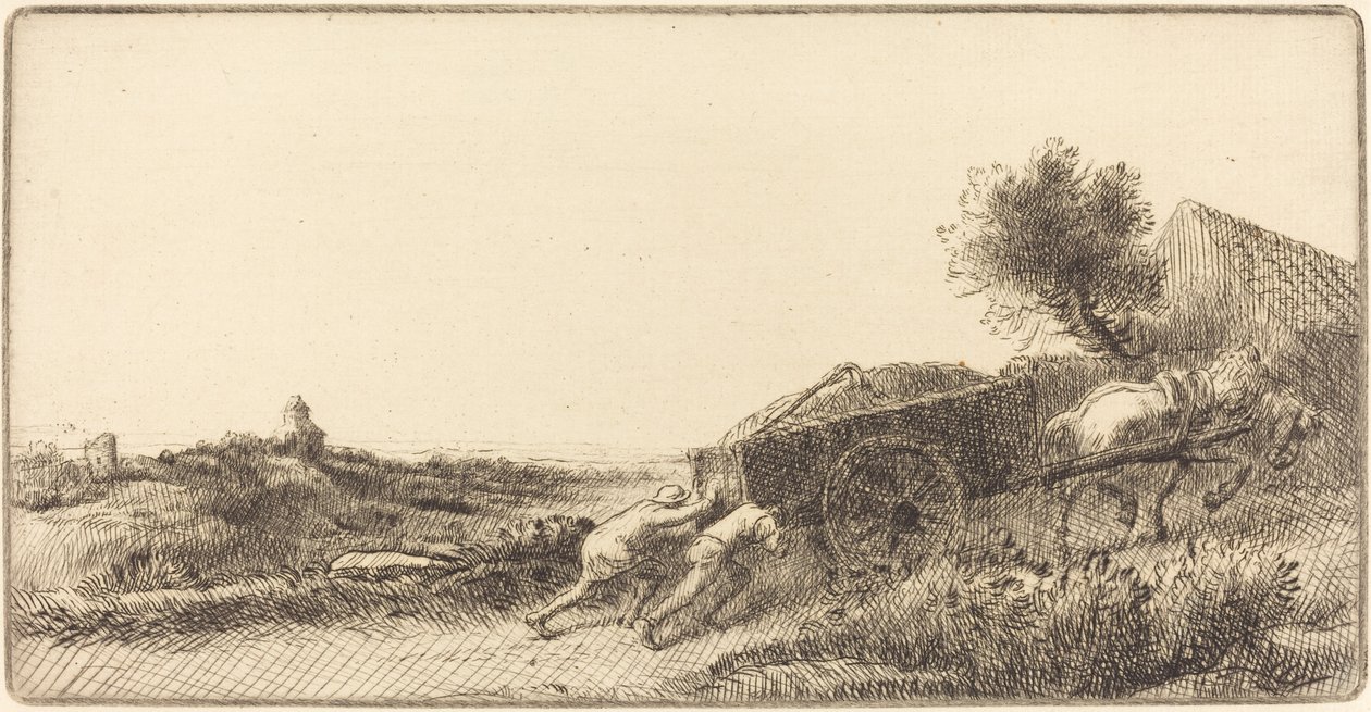 Retornando com o Hay (Rentrant le foin) de Alphonse Legros