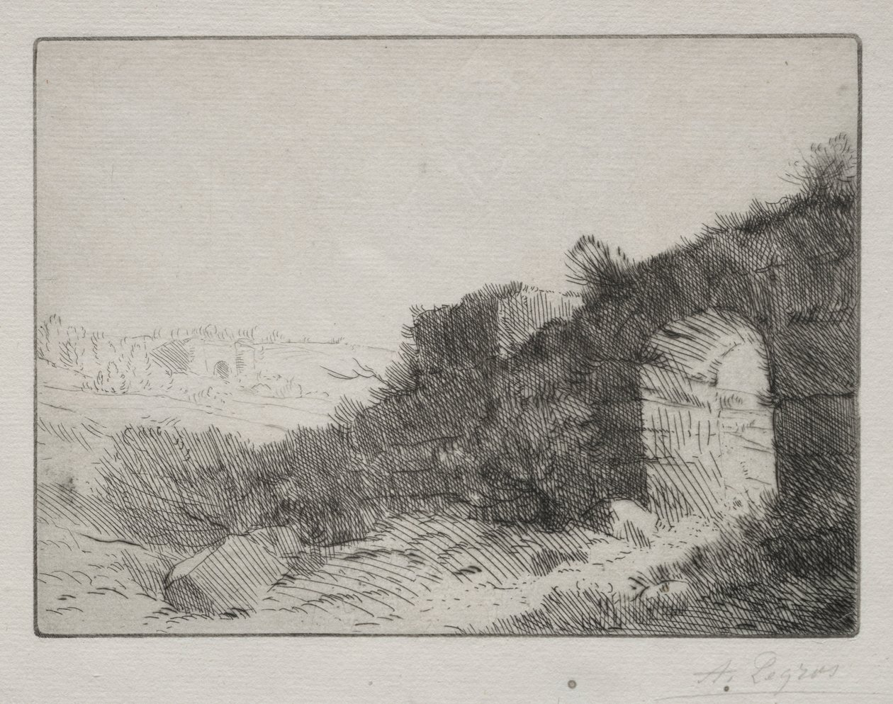 Ruínas romanas. de Alphonse Legros