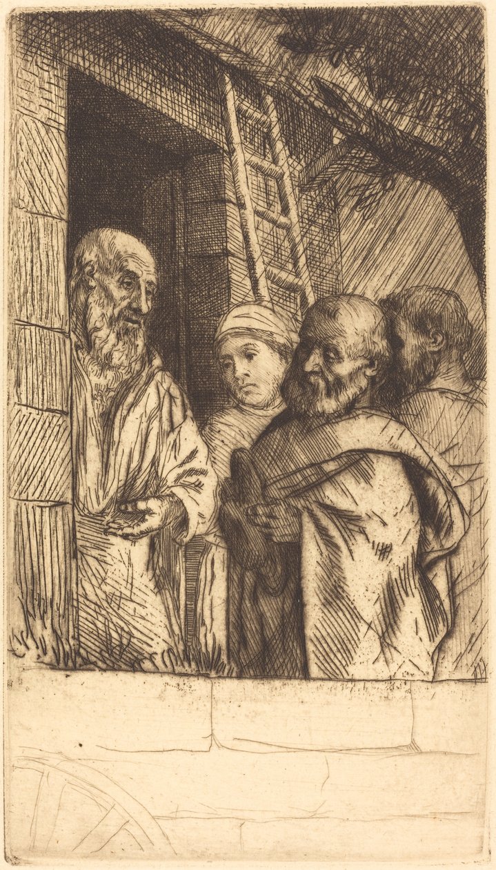 São Pedro e São Paulo na Porta do Bonhomme Misere de Alphonse Legros