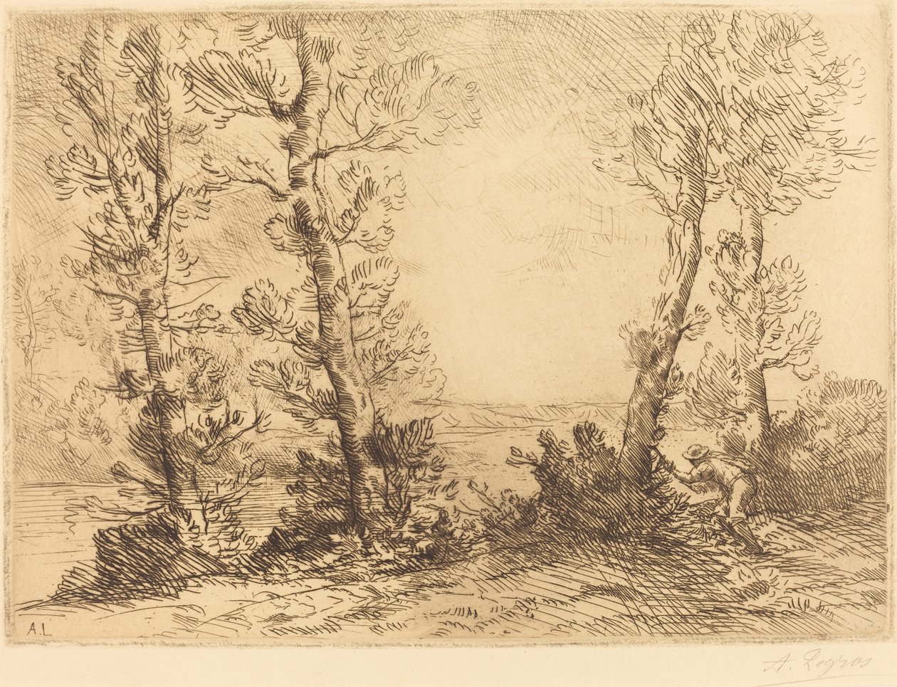 Pescador de Salmão de Alphonse Legros