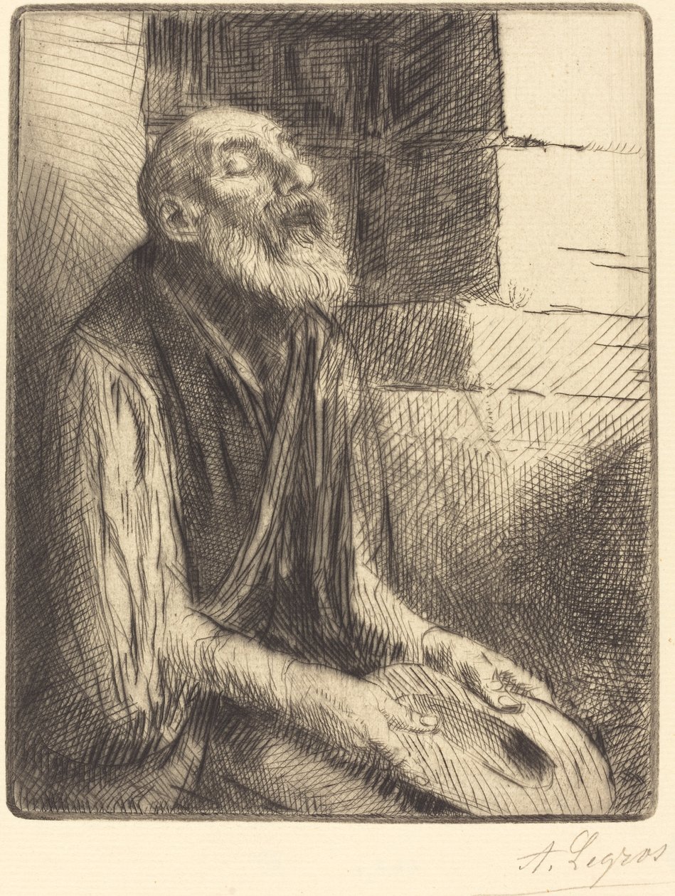 Mendigo Sentado (Assis Mendiant) de Alphonse Legros