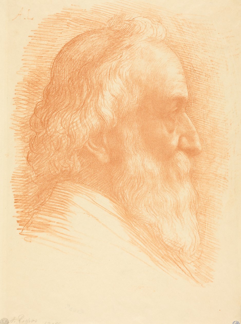 Autorretrato, 10.ª gravura de Alphonse Legros