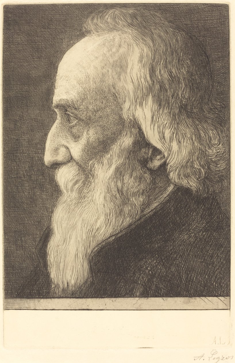 Autorretrato, 13ª chapa de Alphonse Legros