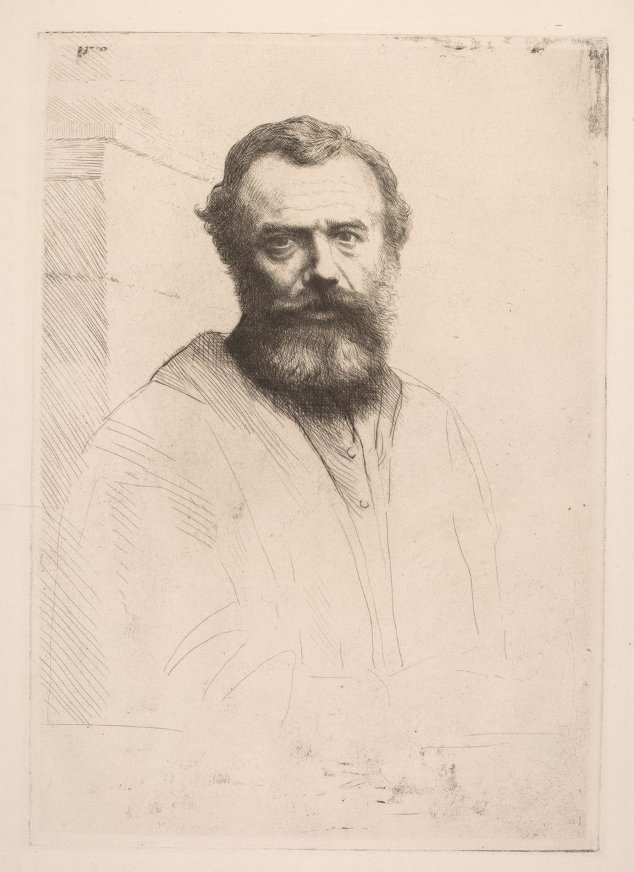 Terceira placa do auto-retrato. de Alphonse Legros