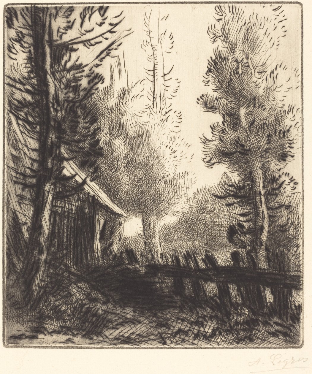 Galpão (Le hangar) de Alphonse Legros