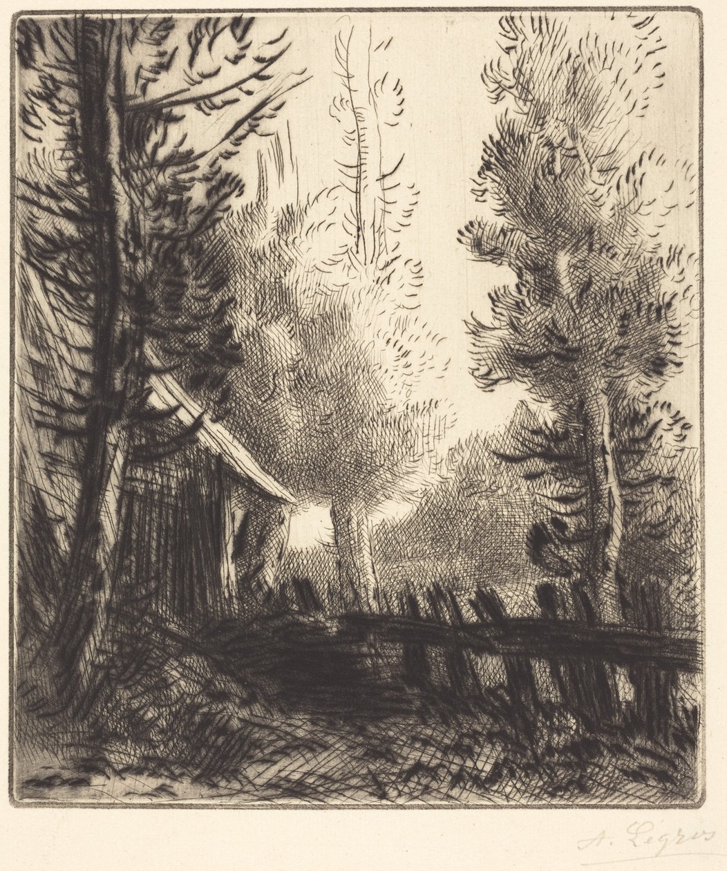 Galpão (Le hangar) de Alphonse Legros